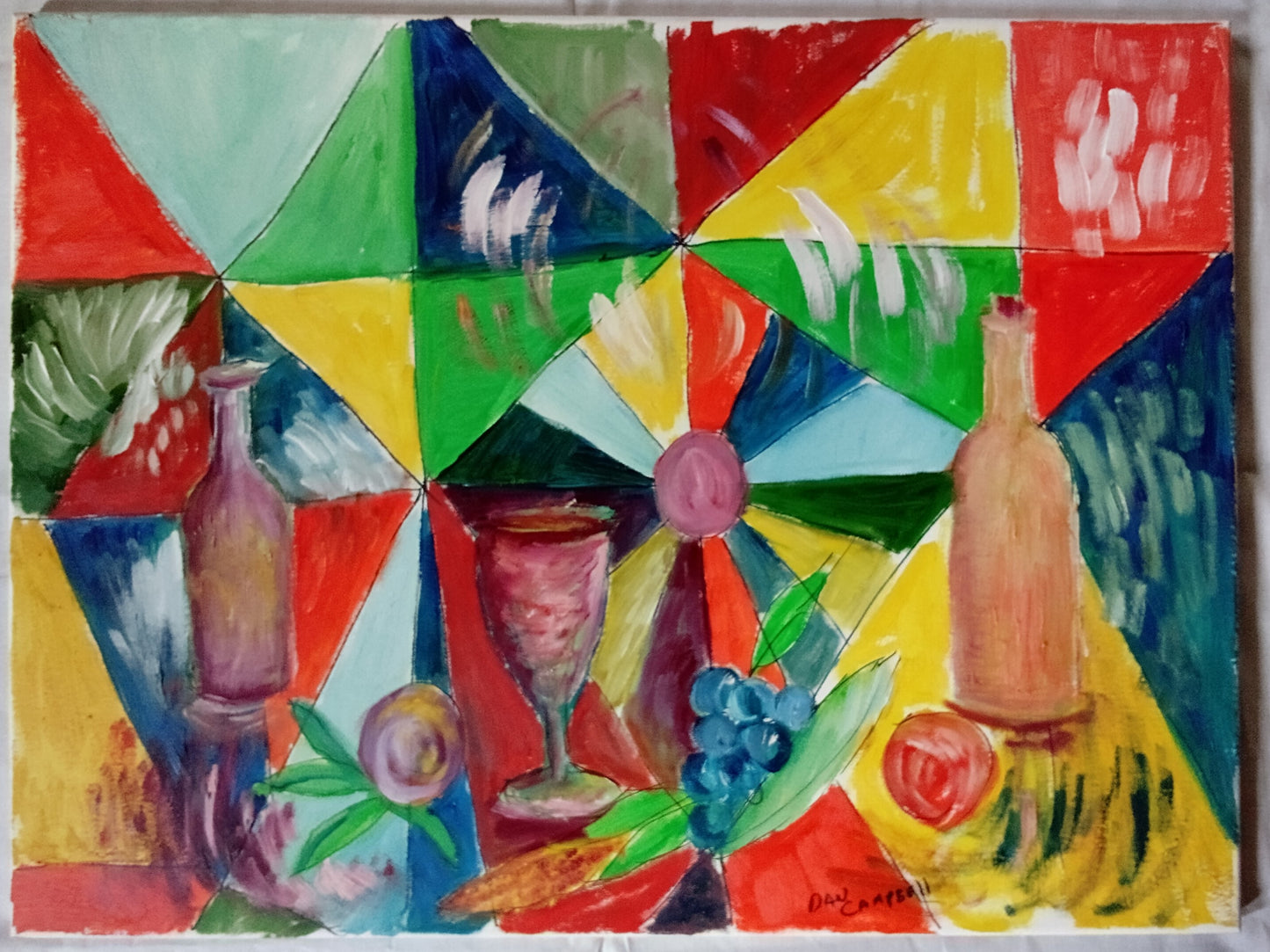 Hand made Oil Painting - Abstract Wine