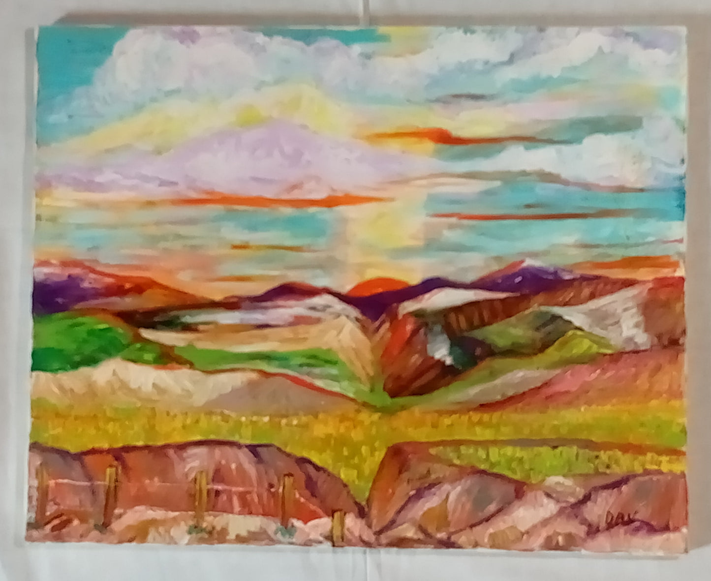 Hand made Oil Painting - Arizona Sunrise