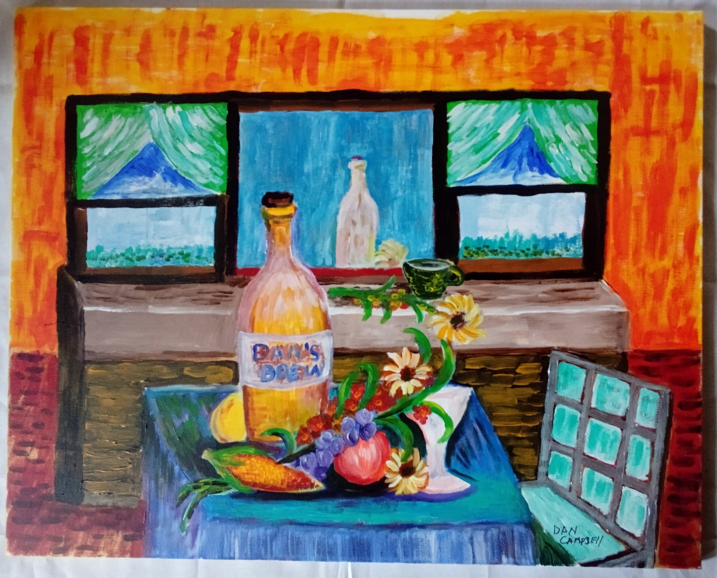 Hand made Oil Painting - Still life view