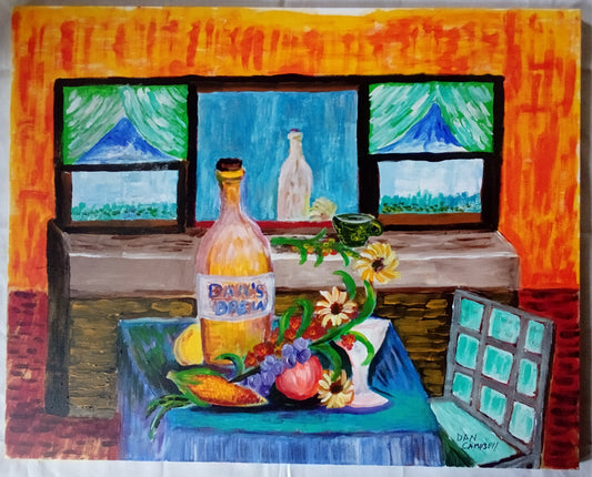 Hand made Oil Painting - Still life view